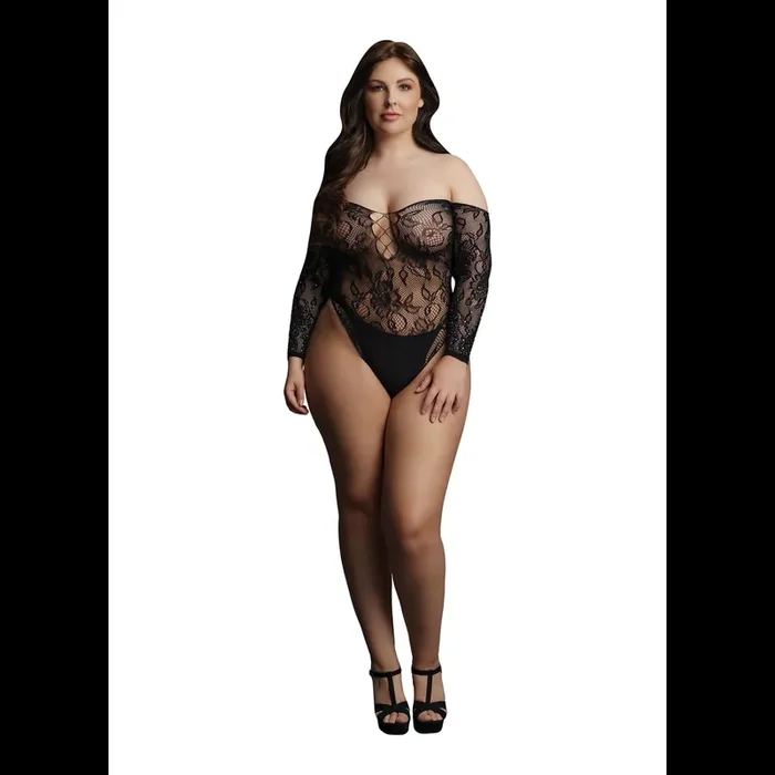 Wonder Rhinestone Bodysuit – Plus Size