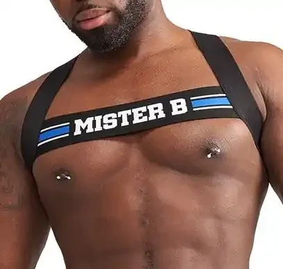 X-Back Elastic Hebegurt Schwarz-Blau