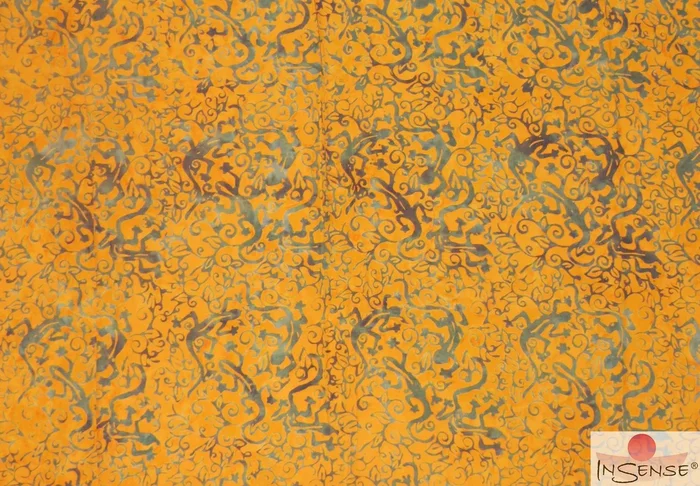 XL Premium Lunghi | Sarong „Kahiki“ – goldgelb
