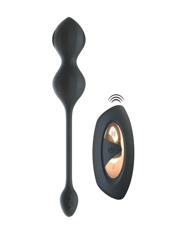 XOUXOU RC E-Stim Vibro-Liebesdoppelkugel, schwarz