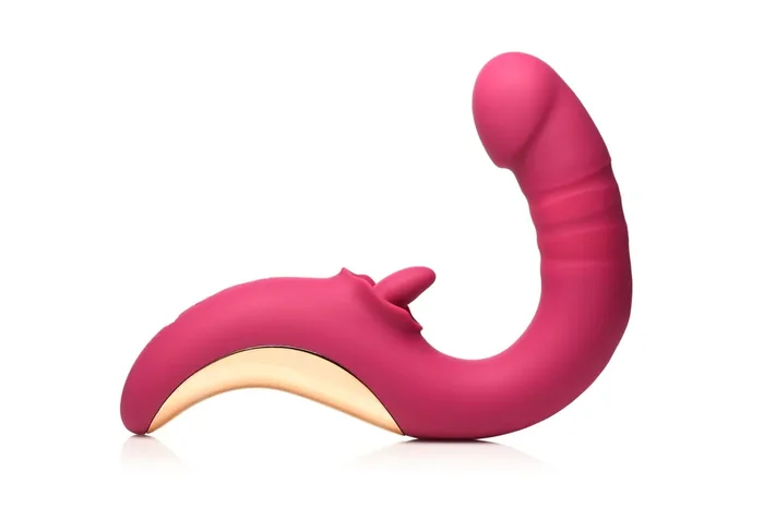 XR Brands – Tease & Please Leckende & Stoßende Vibrator – Rosa
