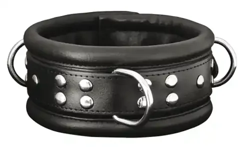 XX-DREAMSTOYS Leder-Halsfessel breit schwarz