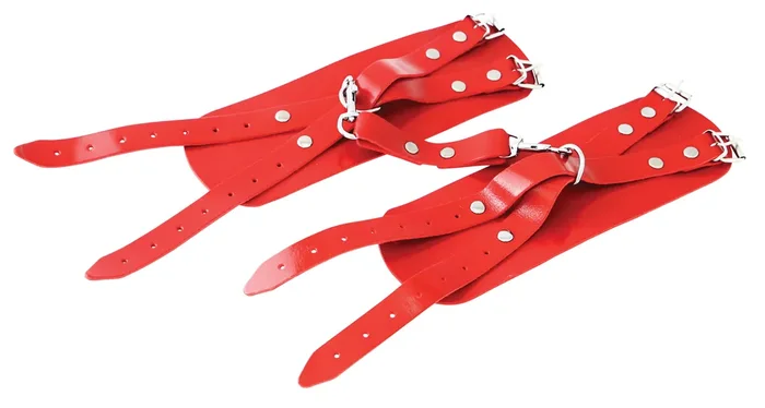 XX-DREAMSTOYS Leder-Handfessel „The Crown“ rot