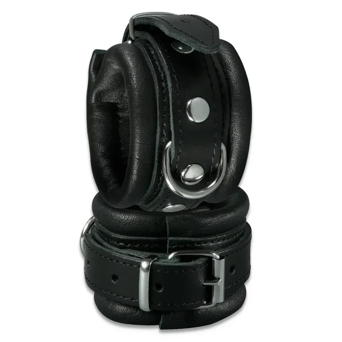 XX-DREAMSTOYS Leder-Handfessel schwarz