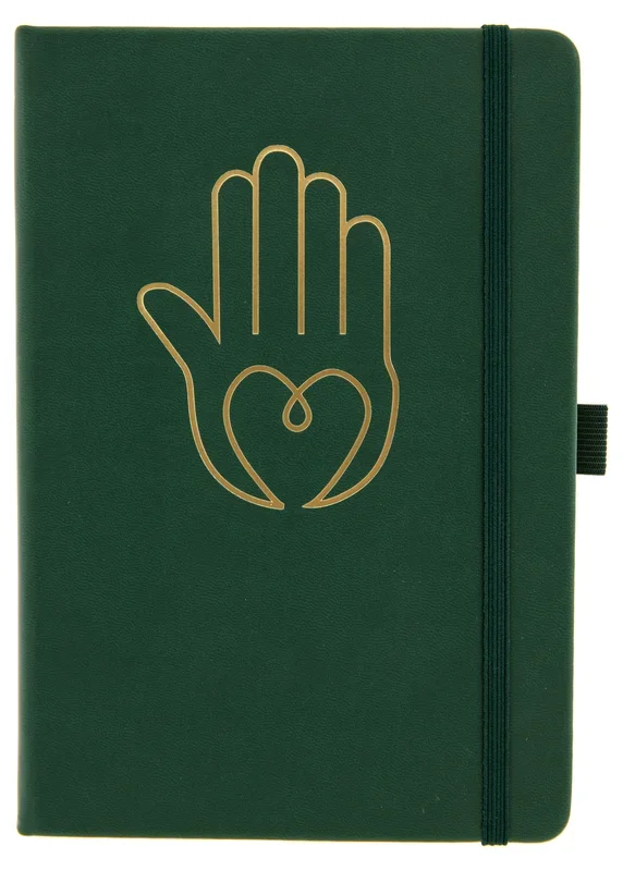 Yoga Schreibbuch grün ‚Buddhas Hand‘
