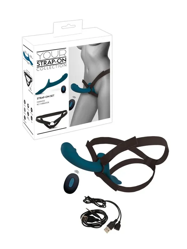 Your Strap-On Collection 3-teiliges Strap-On-Set, blau