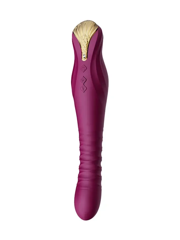 Zalo King Vibrating Thruster Stoßender Vibrator, lila