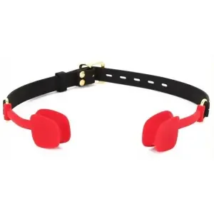 Zen Open Silicone Gag Schwarz-Rot